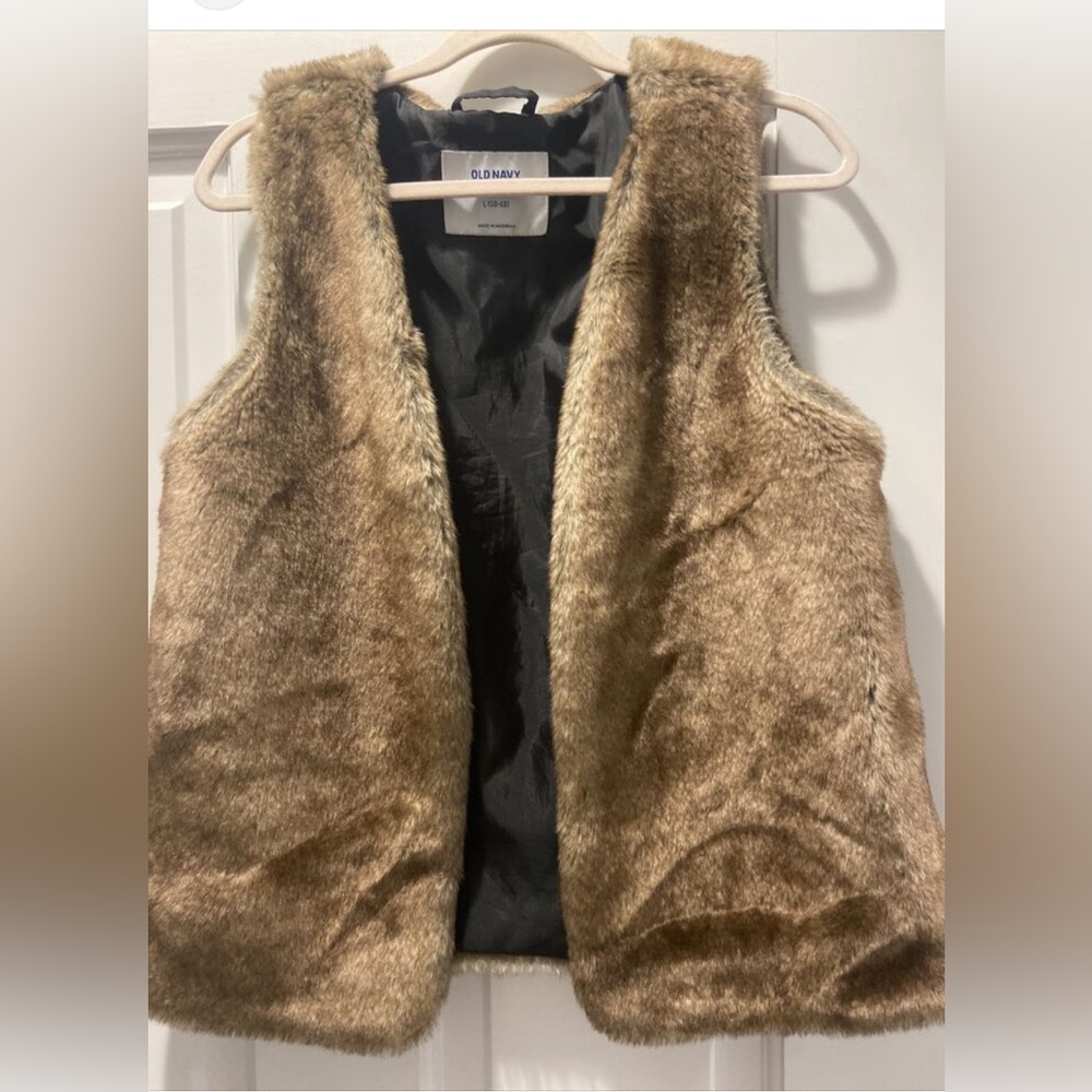 Faux fir vest